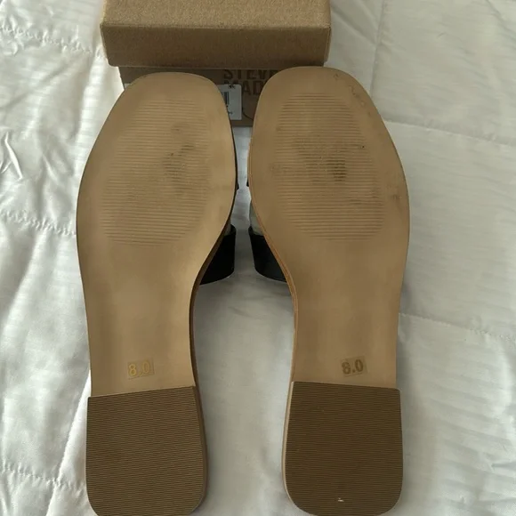 NIB Steve Madden Hayden black sandals size 8 - Picture 5 of 6
